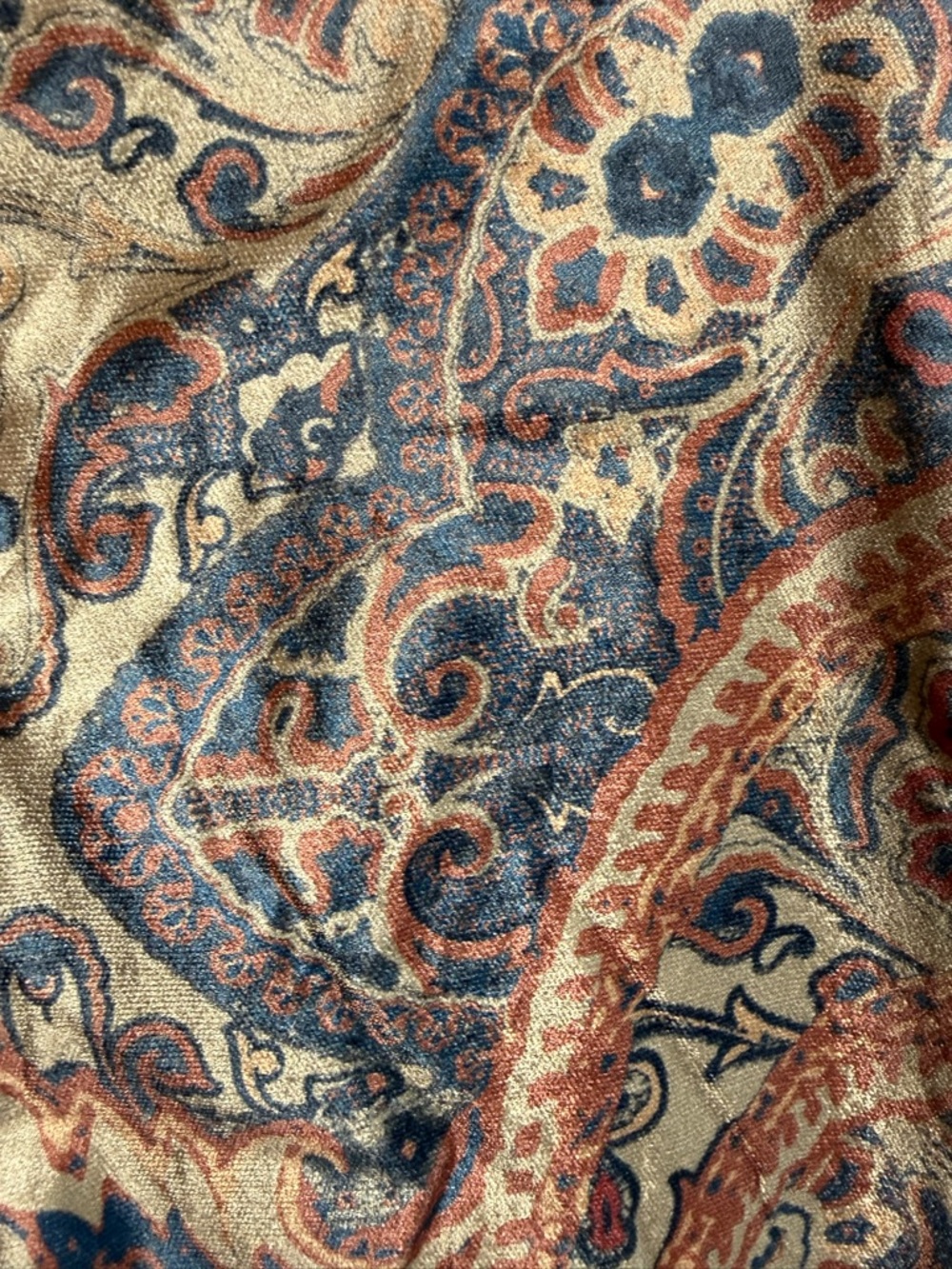 Free People Layla Embellished Kimono Paisley Gold Silver metal sequins XS NWOT - Picture 10 of 11